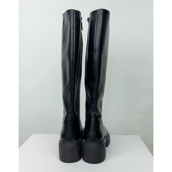 New Stuart Weitzman Soho Knee High Boot Black Leather Sz 9 - Picture 4 of 15